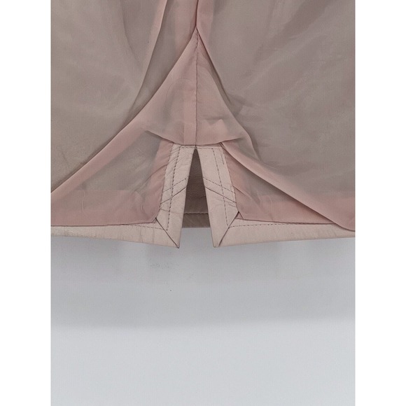 Vintage Bermans Pale Pink Leather Pencil Skirt Size 8 - Picture 6 of 8